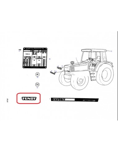 Badge, Bonnet Front Fendt 931502021530, 931.502.021.530