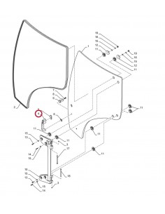 Handle, Exterior Door Case-IH, New Holland, Steyr 82029168 2