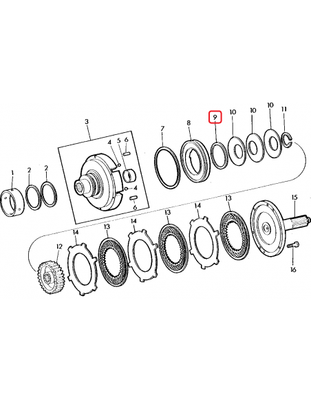 Inel Etansare Transmisie PowerShift John Deere R120834, R39117
