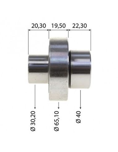 Pivot Ø 30.20x40x65.10 mm Q6450-14