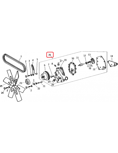 Pompa Apa John Deere AR65965, R55971, TY6737