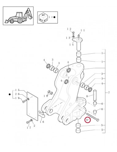 Surub Cap Hexagonal M14x2x270 mm CL 10.9 Case IH, New Holland 87363478