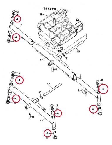 Case IH 3057051R1, 3405570R1, 3405571R1, 3059475R1