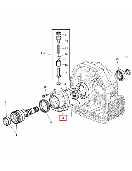 Oil Pump, Manifold Transmission John Deere R130488, R109002, RE163759, AL234168,
