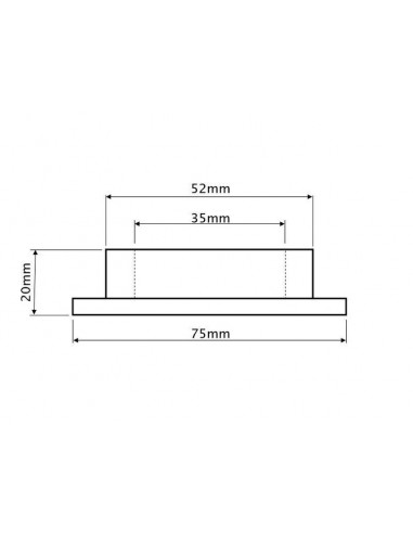 Bucsa Pivot Ø 35x52x20 mm 3907155M1, 3785508M1, 45167, 247503A1,