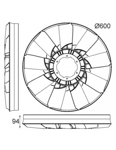 Paleti Ventilator Ø 585 mm 5x80 mm AL160126