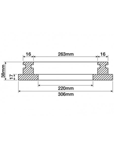 Brake Piston Ø 306x37.8 mm John Deere L31016, T21807, T21455, T38063