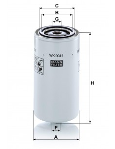 Fuel Filter Mann WK9041x, 84170818