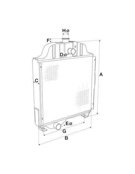 Radiator Racire Motor John Deere AZ46204