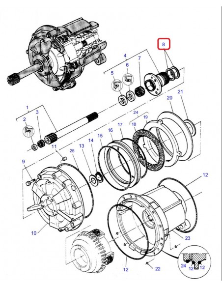 Massey Ferguson 3792463M1, 3382247M1, 3382247M2, 3382247M3, 3382247M4, VF33822474, VF37924631,