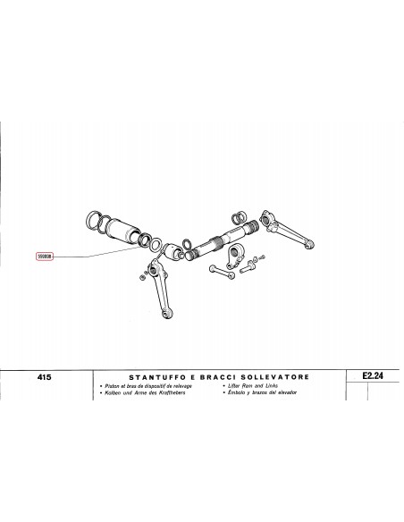 Garnitura Piston Cilindru Hidraulic, Monobloc 65x85x10 mm Fiat 559998