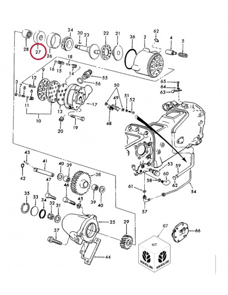 Ford New Holland C5NN851A, 81802041, D8NN851AA, NCA851A,