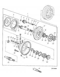 Shaft Reverser Transmision 35x2060 mm, Z-21 John Deere Z63341 2