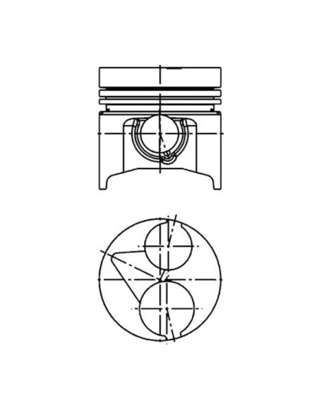 Piston cu Segmenti Ø 80 mm 07916-27660