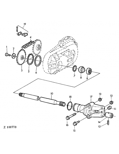 Planetara 550 mm Z-23, Dreapta  John Deere Z37944