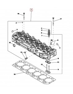 Cylinder Head 6.8L PowerTech - Reman John Deere RE525456, SE501805, R520301
