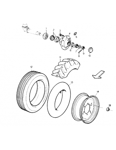 Cap, Rear Axle Spindles 80 mm