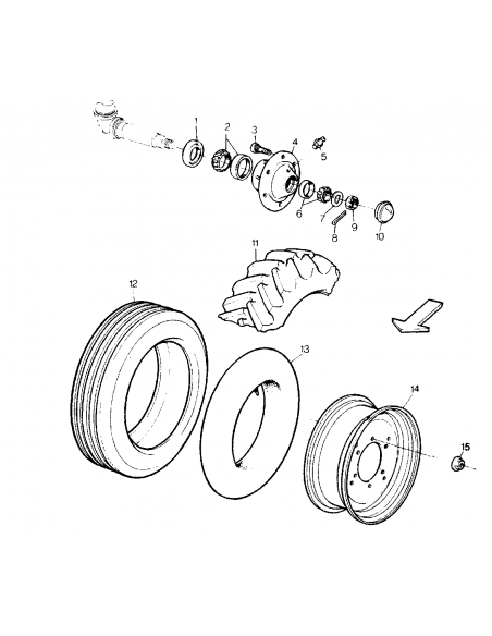 Cap, Rear Axle Spindles 80 mm