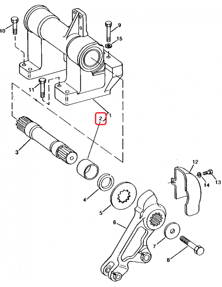 Bush, Rock Shaft Ø 90.30x97x54 mm John Deere L75840, R117815