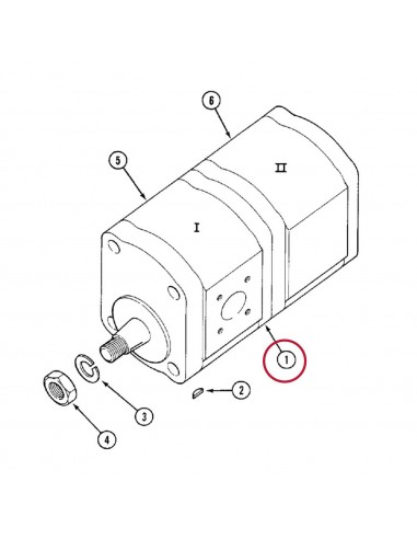 Pump, Hydraulic Double 11+8 cm³/U 89880C91, 89880C1, 565/365, 30080, Bosch 0510565365, 0 510 565 365