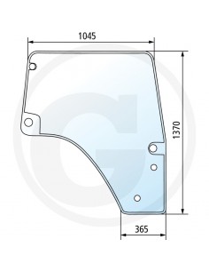 Geam Usa 365x1045x1370 mm Dreapta 0.015.5532.0/40