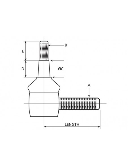 Capat Bara 95 mm M24x1.5 mm, 20/22 RH John Deere AL37504, AL27532, AL82826
