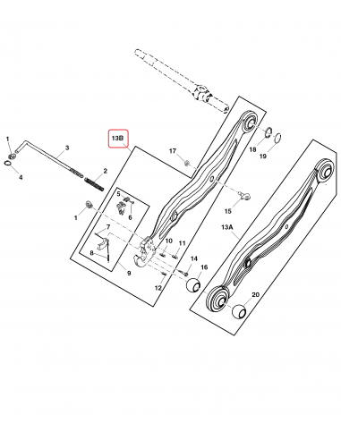 Brat Tirant Dreapta Cat. 3 John Deere RE292113, RE164544
