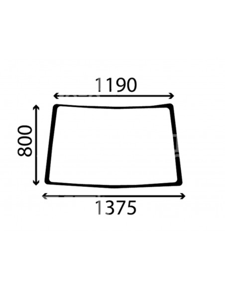 Parbriz 800x1190x1375 mm John Deere R114807, R96187