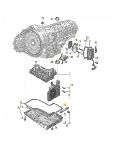Pipe, Oil Sump 25x139 mm AUDI 0CK325107D, 0CK325107E, 0CK325107F