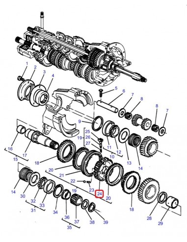 Hub, Synchro Body Massey Ferguson 3039159M1
