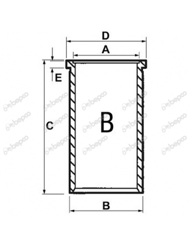 Camasa Motor Ø 105x108x214 mm - Semifinisata UNB F183200210140