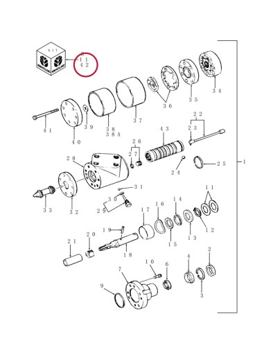 Seal Kit Danfoss Orbitrol New Holland 86585242, 83945792, E3NN3N991AA