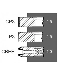Piston Ring Set STD Ø 115 - 2.5x2.5x4 mm 2