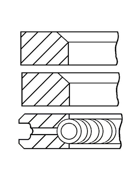 Segmenti Piston Ø 115 - 2.5x2.5x4 mm