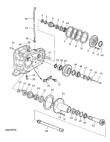 Gear, Hydraulic Pump 102x104 mm AM 102x104 mm Z-25 OE John Deere Z12885, Z12521