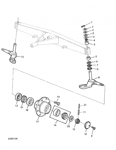 Butuc Roata, Spate John Deere Z12966, Z12481