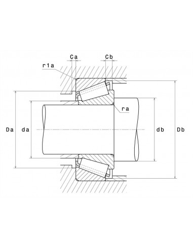 Rulment 38.10x76.20 mm John Deere AZ52170, 4T-28150/28300