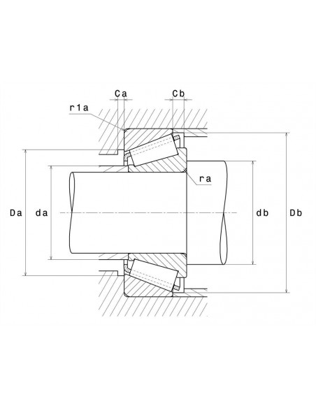 Bearing 38.10x76.20 mm John Deere AZ52170, 4T-28150/28300