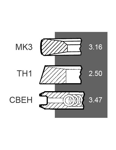 Piston Ring Set Ø 106.50 - STD
