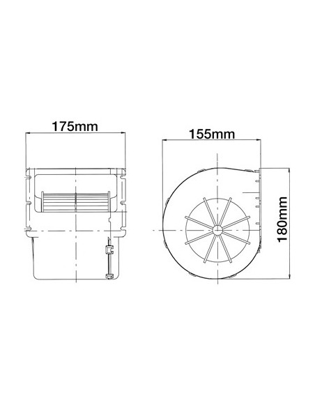 Aeroterma, Ventilator Cabina John Deere AL214942, AL110881, AL173961, AL39043, AL75105, AL80700, 0130063810