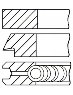 Segmenti Piston Ø 103 - 0.51 mm Perkins 02/201791, 185-0110, 4181A046, 4223438M91, U4181A046, 2