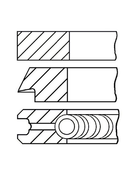 Piston Ring Set  Ø 103 - 0.51 mm