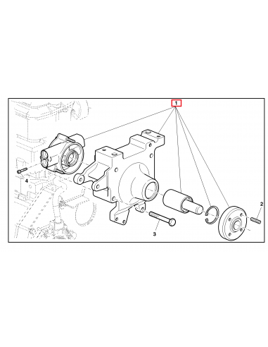 Water Pump, Coolant Pump John Deere AL163839, AL201359, AL206079, L166696, L167336