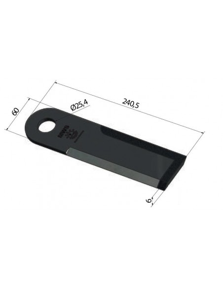 Cutit Tocator 240.5x60x6 mm Capello 03.2021.01, 03202101