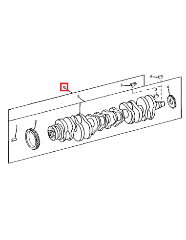 Arbore Motor  John Deere RG23551, RE63293, RE53201, RE53199, RE41821, RE27132