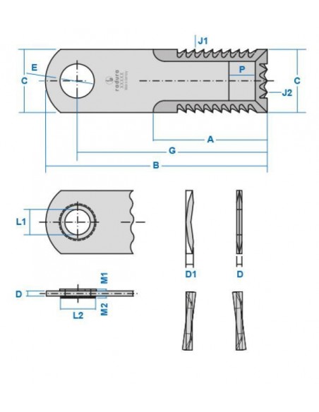 Straw Chopper Knife 173x50x4 mm Claas 736 872.0, 000736872, 000754116, 07368720, 736.872.0, 736872, 7368720, 754116