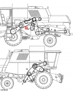Curea 5HB-3760 mm John Deere Z46463 2