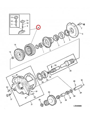 Sincron Transmisie John Deere John Deere AL28708, AL39237, AL41727, L33102