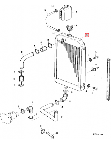 Radiator Racire Motor John Deere AZ46204