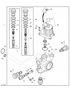 Hydraulic Actuated Control Valve John Deere AL156138, AL168858 2